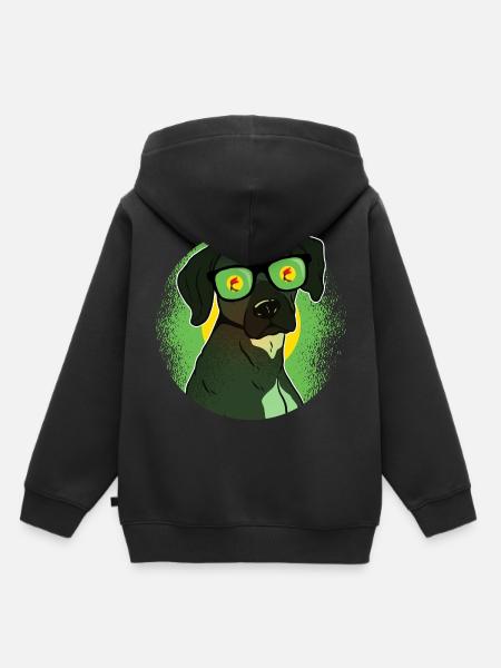 Zaire - Kinder Premium Organic Hoodie - Schwarz