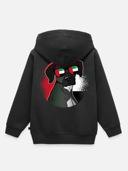 Vereinigte Arabische Emirate - Kinder Premium Organic Hoodie - Schwarz