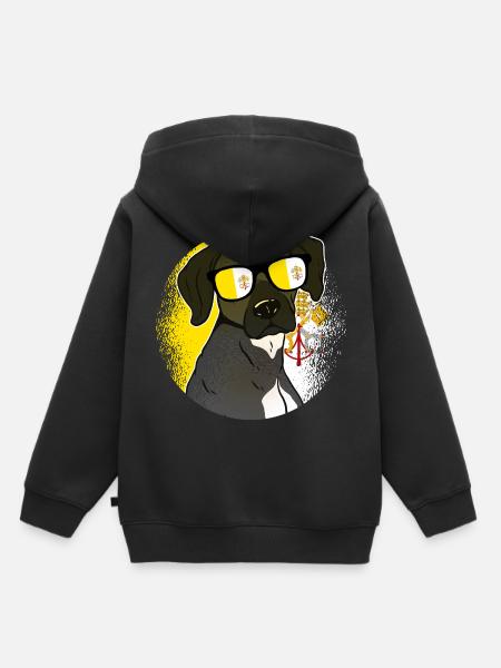 Vatikan - Kinder Premium Organic Hoodie - Schwarz