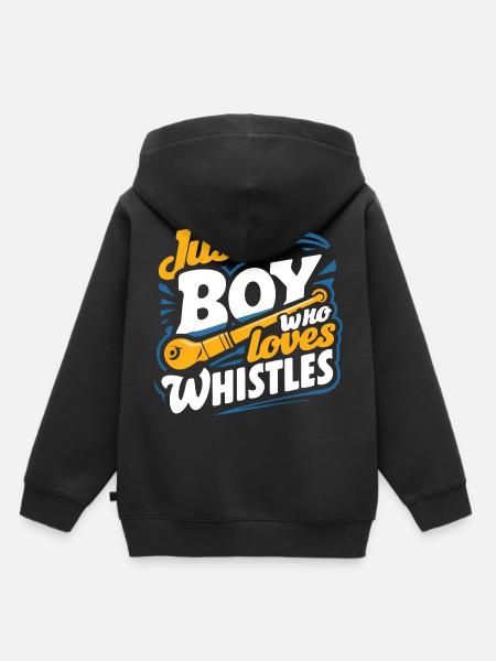 Tin Whistle - Kinder Premium Organic Hoodie - Schwarz