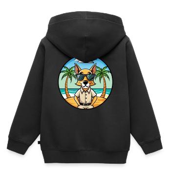 Lunettes de soleil Braque Saint Germain Dog Breed Cartoon - Sweat Premium à capuche enfant bio - noir - Dos - AI Model Kid Male (0cm)