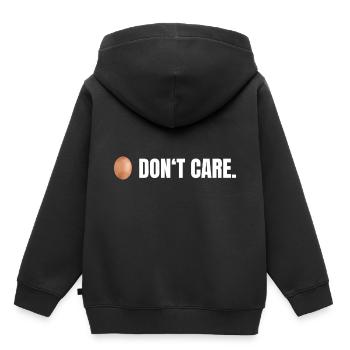 Ei s’en fiche - Sweat Premium à capuche enfant bio - noir - Dos - AI Model Kid Male (0cm)
