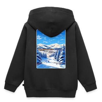Beaver Creek Ski St Anton Travel Poster Souvenir - Kids Premium Organic Hoodie - black - Back - AI Model Kid Male (0cm)