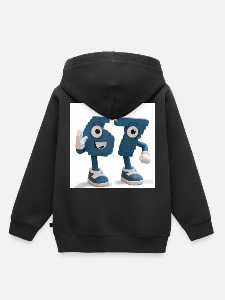 sixseven - Kinder Premium Organic Hoodie - Schwarz