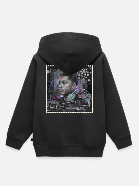 BRIEFMARKENJAHR 2010 - Kinder Premium Organic Hoodie - Schwarz