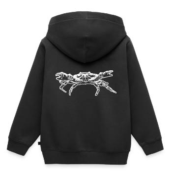 Krebs - Kinder Premium Organic Hoodie - Schwarz - Hinten - AI Model Kid Male (0cm)