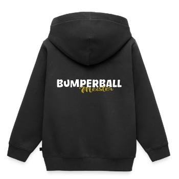 bumberball meister bubble ball - Kinder Premium Organic Hoodie - Schwarz - Hinten - AI Model Kid Male (0cm)