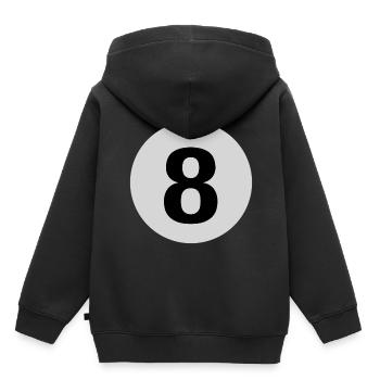 Billard 8 Ball Pool - Sweat Premium à capuche enfant bio - noir - Dos - AI Model Kid Male (0cm)