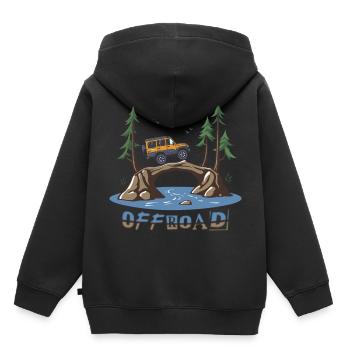 Véhicules tout-terrain - Sweat Premium à capuche enfant bio - noir - Dos - AI Model Kid Male (0cm)