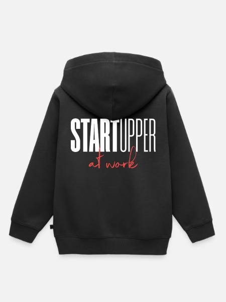 Startupper Startup at work - Kinder Premium Organic Hoodie - Schwarz