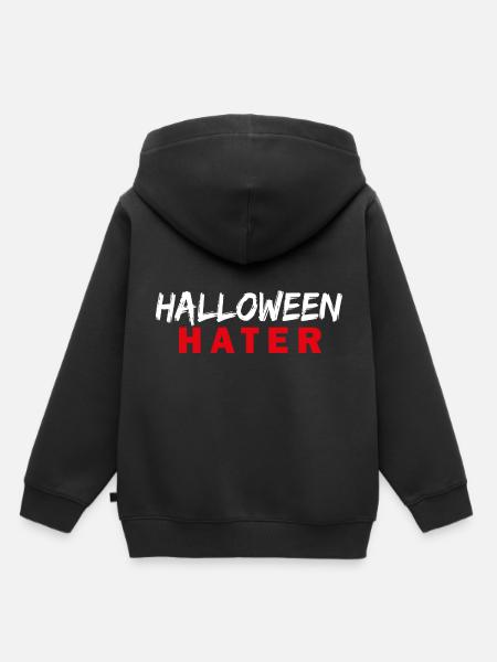 HALLOWEEN Hater - Kinder Premium Organic Hoodie - Schwarz