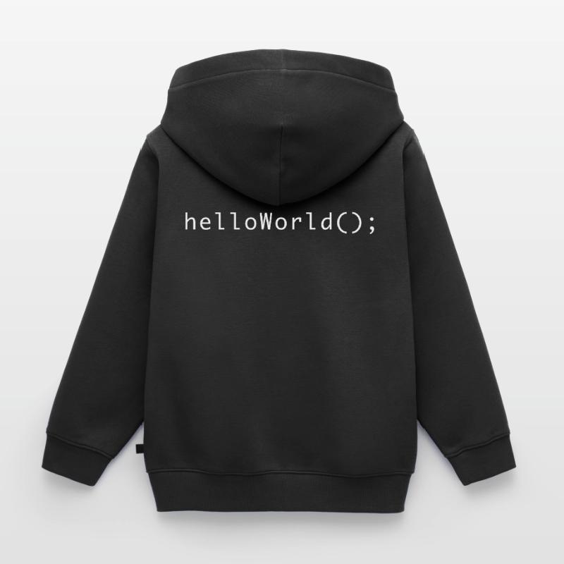 HelloWorld Program Code Coding Informatik Kids Premium Organic Hoodie