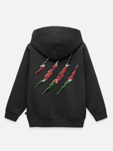 Kenia - Kinder Premium Organic Hoodie - Schwarz