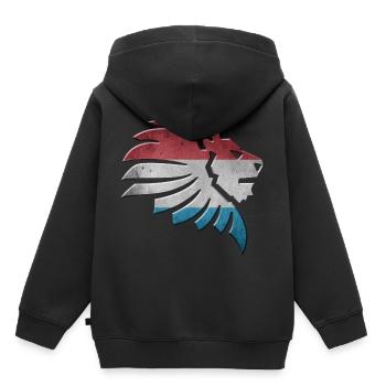 Luxemburg - Kinder Premium Organic Hoodie - Schwarz - Hinten - AI Model Kid Male (0cm)