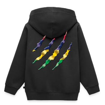 Maurice - Sweat Premium à capuche enfant bio - noir - Dos - AI Model Kid Male (0cm)
