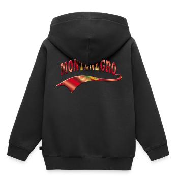 Montenegro - Kinder Premium Organic Hoodie - Schwarz - Hinten - AI Model Kid Male (0cm)