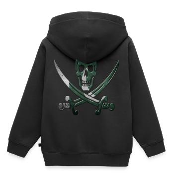 Pakistan - Sweat Premium à capuche enfant bio - noir - Dos - AI Model Kid Male (0cm)
