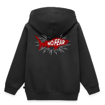 Requin requin tigre requin créatures de la mer animal marin - Sweat Premium à capuche enfant bio - noir - Dos - AI Model Kid Male (0cm)