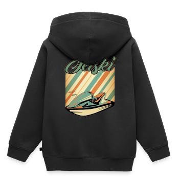 Jetski - Kinder Premium Organic Hoodie - Schwarz - Hinten - AI Model Kid Male (0cm)