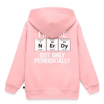 Tableau périodique - Sweat Premium à capuche enfant bio - rose - Dos - AI Model Kid Female (0cm)