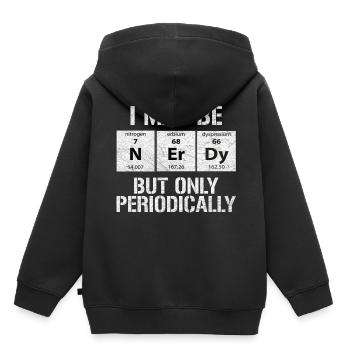 Tableau périodique Chimie chimiste chimique - Sweat Premium à capuche enfant bio - noir - Dos - AI Model Kid Male (0cm)