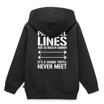 Mathématiciens - Sweat Premium à capuche enfant bio - noir - Dos - AI Model Kid Male (0cm)