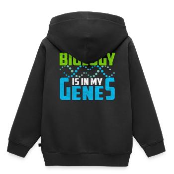 Biologie Lehrer Biologe biologisch Wissenschaft - Kinder Premium Organic Hoodie - Schwarz - Hinten - AI Model Kid Male (0cm)