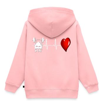 Presses - Sweat Premium à capuche enfant bio - rose - Dos - AI Model Kid Female (0cm)