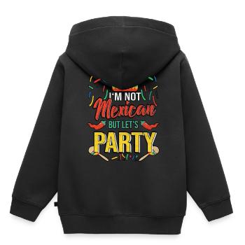 Mexiko - Kinder Premium Organic Hoodie - Schwarz - Hinten - AI Model Kid Male (0cm)