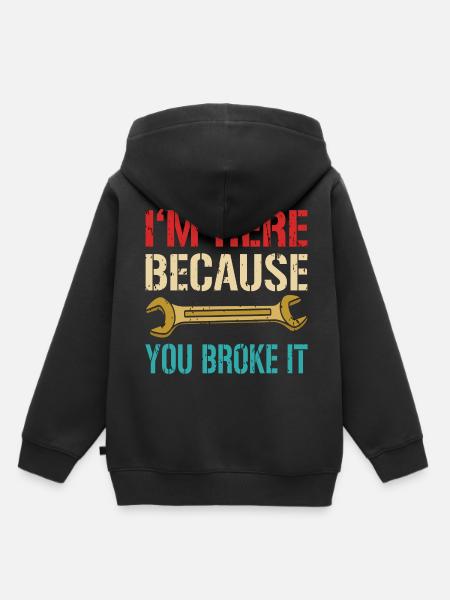 Mechaniker - Kinder Premium Organic Hoodie - Schwarz