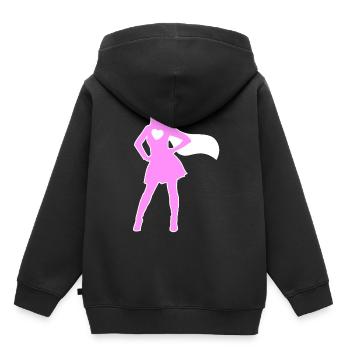 Mother's Day Power Woman Girl Best Mother Supermama - Kids Premium Organic Hoodie - black - Back - AI Model Kid Male (0cm)