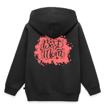 Mother's day. Best mother. Mother's milk. Girl daughter - Kids Premium Organic Hoodie - black - Back - AI Model Kid Male (0cm)