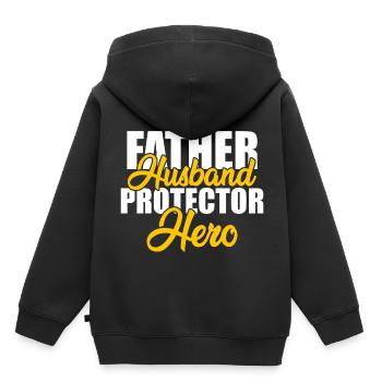 Father's Day Daddy Daddy's favorite Superdad Big daddy - Kids Premium Organic Hoodie - black - Back - AI Model Kid Male (0cm)