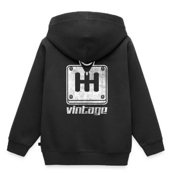 Car Vintage - Kids Premium Organic Hoodie - black - Back - AI Model Kid Male (0cm)