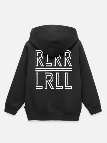 Drummer-drummer - Kinder Premium hoodie biologisch - zwart