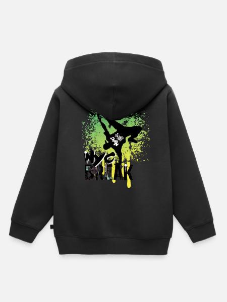 Breakdance Hiphop Nyc Break Tanzen - Kinder Premium Organic Hoodie - Schwarz