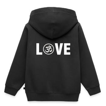 Om indien goa hinduismus buddhismus spirituell Zen - Kinder Premium Organic Hoodie - Schwarz - Hinten - AI Model Kid Male (0cm)