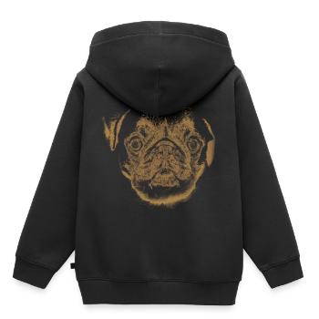 carlin - Sweat Premium à capuche enfant bio - noir - Dos - AI Model Kid Male (0cm)