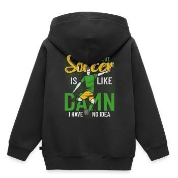 Club de football - Sweat Premium à capuche enfant bio - noir - Dos - AI Model Kid Male (0cm)
