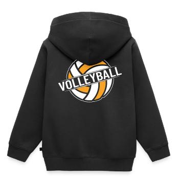 Volleyball Volleyball-Set Volleyballer - Kinder Premium Organic Hoodie - Schwarz - Hinten - AI Model Kid Male (0cm)