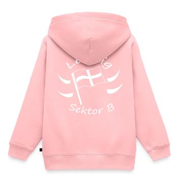 Leipzig - Kinder Premium Organic Hoodie - Rosa - Hinten - AI Model Kid Female (0cm)