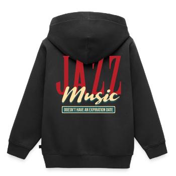 jazz - Sweat Premium à capuche enfant bio - noir - Dos - AI Model Kid Male (0cm)