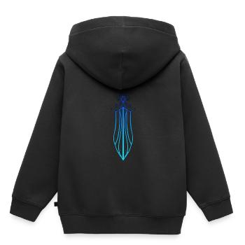 Odin - Sweat Premium à capuche enfant bio - noir - Dos - AI Model Kid Male (0cm)