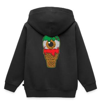 Zombie Eis mit grünem Schleim - Kinder Premium Organic Hoodie - Schwarz - Hinten - AI Model Kid Male (0cm)