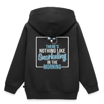 Snorkelling - Kids Premium Organic Hoodie - black - Back - AI Model Kid Male (0cm)