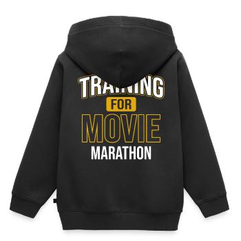 Films de cinéma à la recherche de la série Film Cinema Lover - Sweat Premium à capuche enfant bio - noir - Dos - AI Model Kid Male (0cm)
