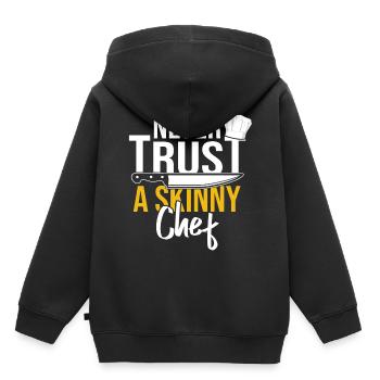 Chefkoch Koch Sternekoch Köchin - Kinder Premium Organic Hoodie - Schwarz - Hinten - AI Model Kid Male (0cm)