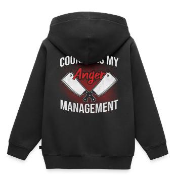 Chef star chef chef - Sweat Premium à capuche enfant bio - noir - Dos - AI Model Kid Male (0cm)