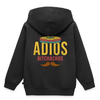 Mexique sombrero - Sweat Premium à capuche enfant bio - noir - Dos - AI Model Kid Male (0cm)