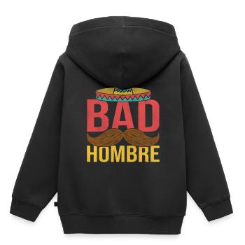 Mexiko - Kinder Premium Organic Hoodie - Schwarz - Hinten - AI Model Kid Male (0cm)